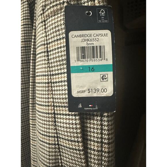 Tommy Hilfiger Women's Houndstooth Ankle Cargo Pants Size 16 - Picture 6 of 6